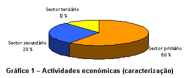 Caixa de texto:  
Grfico 1  Actividades econmicas (caracterizao)
